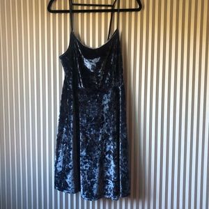 Crushed velvet dress